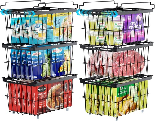 Freezer organizer bins - freezer,
