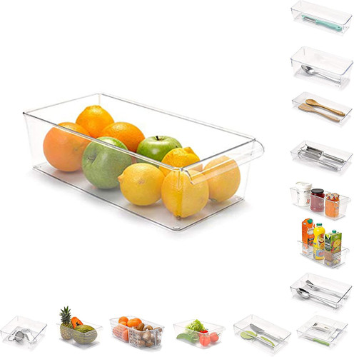 Fridge storage organiser bin - fridge,