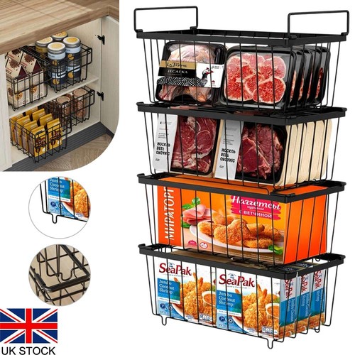 Freezer baskets pack - freezer, 4-pack