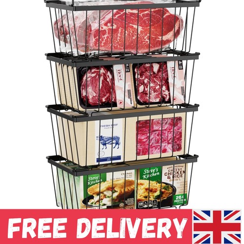 Iron stackable freezer - iron, baskets