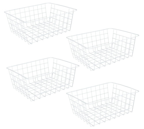 Mivide 4pcs white metal wire - white,