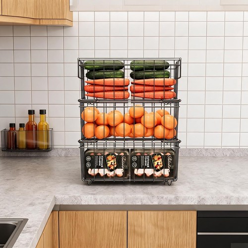 4pc stackable wire freezer - 4pc,