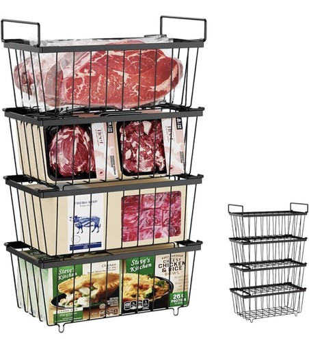 Chest freezer baskets pack - baskets, 4
